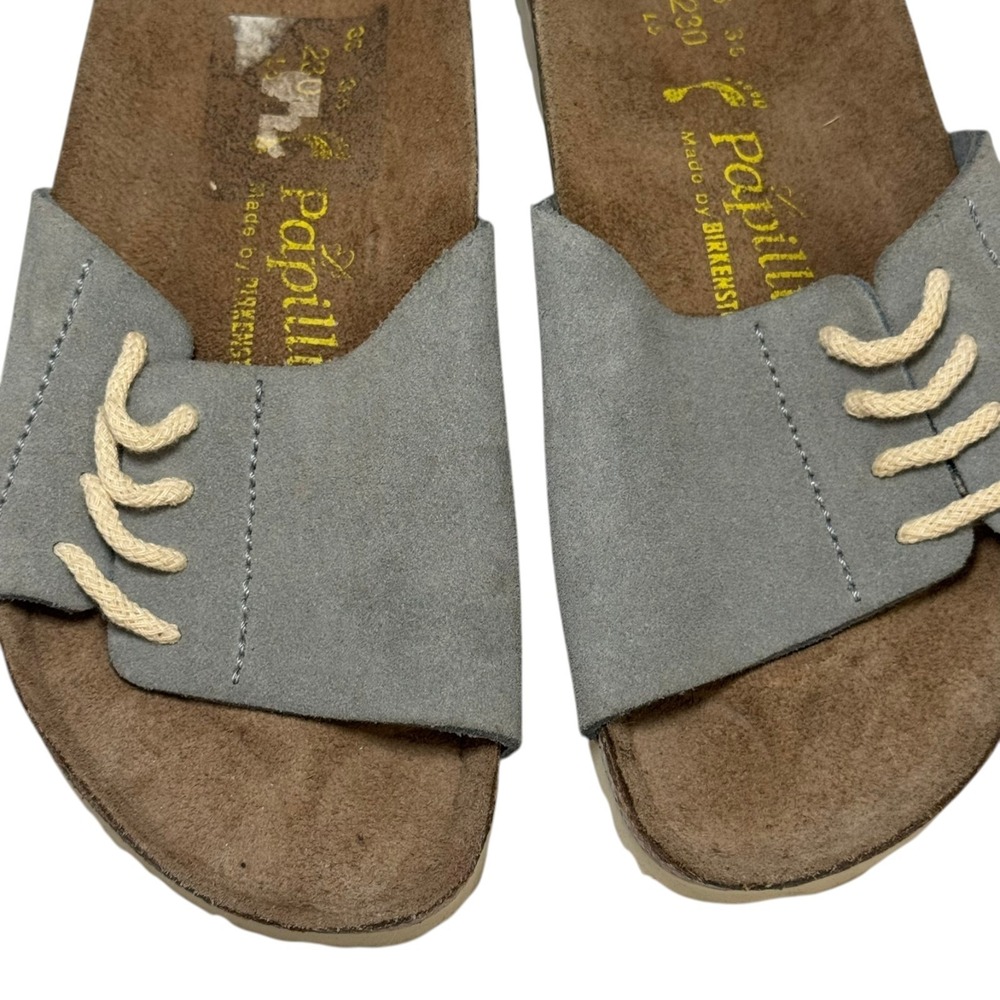 Papillio by Birkenstock Masai Womens Gray Suede Sandals Slides Size 35 US L5 - Picture 5 of 7